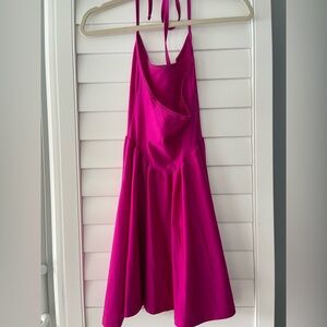 American Apparel Vibrant Pink Backless Dress